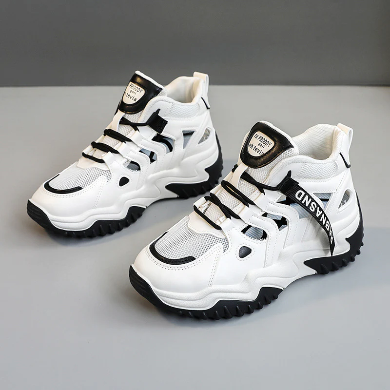 Damen Sportliche High-Top Sneakers mit atmungsaktiver Mesh-Konstruktion und dämpfender Sohle Heidi Mode - Image 6