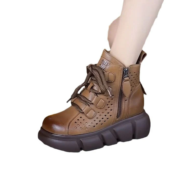 Damen Sportliche High-Top Sneakers mit atmungsaktiver Mesh-Oberfläche Heidi Mode - Image 5