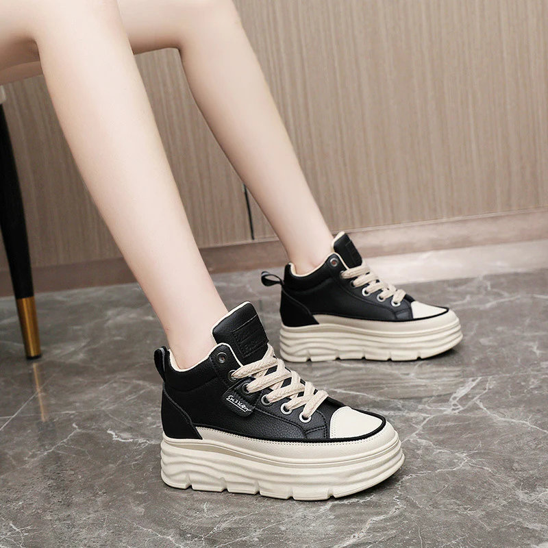 Damen sportliche High-Top Sneakers mit dämpfendem Sohlenprofil Heidi Mode - Image 4