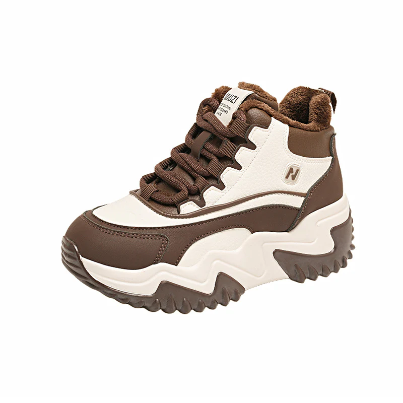 Damen sportliche High-Top Sneakers mit dickem Profil und dämpfendem Innenfutter Heidi Mode - Image 7