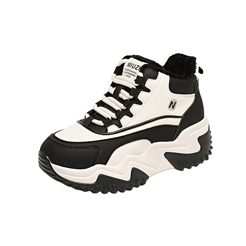 Damen sportliche High-Top Sneakers mit dickem Profil und dämpfendem Innenfutter Heidi Mode - Image 8