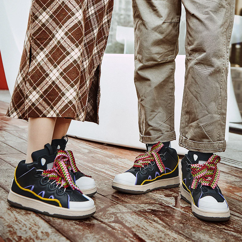 Damen Sportliche High-Top Sneakers mit elastischem Schnürsystem Heidi Mode - Image 3