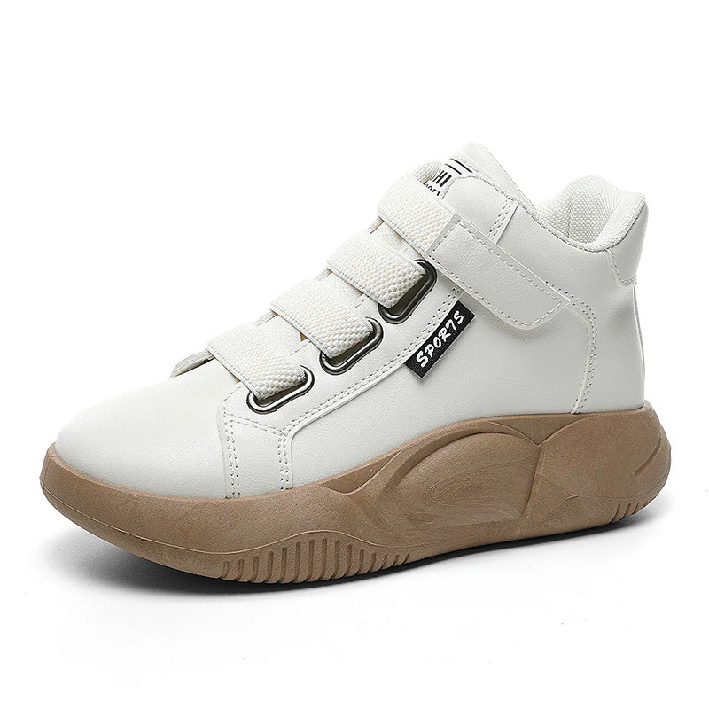 Damen Sportliche High-Top Sneakers mit elastischen Schnürsenkeln Heidi Mode - Image 5