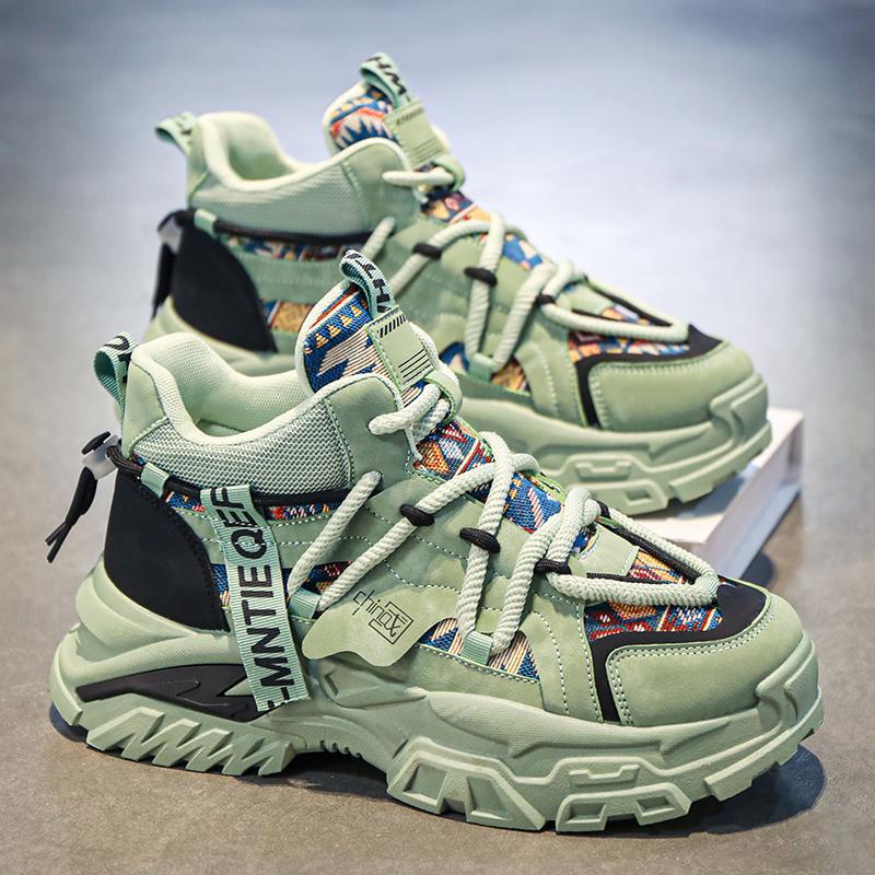 Damen Sportliche High-Top Sneakers mit farbenfrohem Muster und rutschfester Sohle Heidi Mode - Image 2