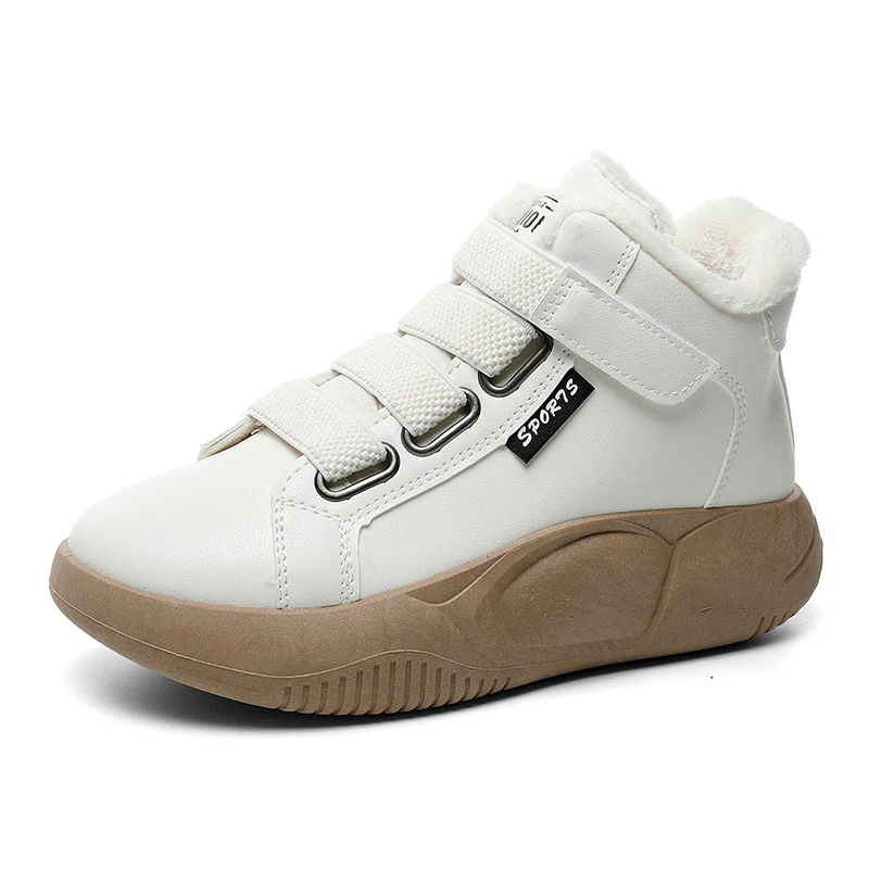 Damen Sportliche High-Top Sneakers mit Fellfutter von Heidi Mode - Image 5