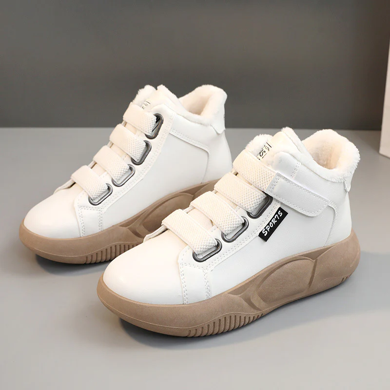Damen Sportliche High-Top Sneakers mit Fellfutter von Heidi Mode - Image 7
