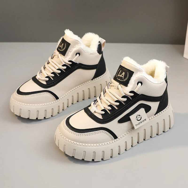 Damen Sportliche High-Top Sneakers mit gefüttertem Innenfutter und rutschfester Laufsohle Heidi Mode - Image 8