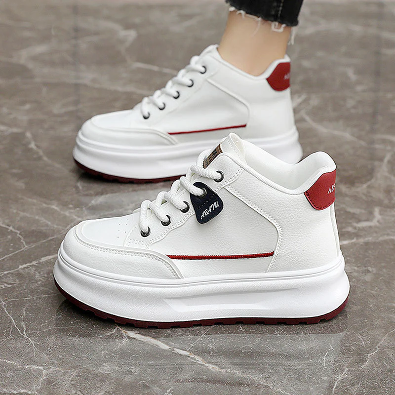 Damen Sportliche High-Top Sneakers mit gepolsterter Sohle und atmungsaktiver Struktur Heidi Mode - Image 4