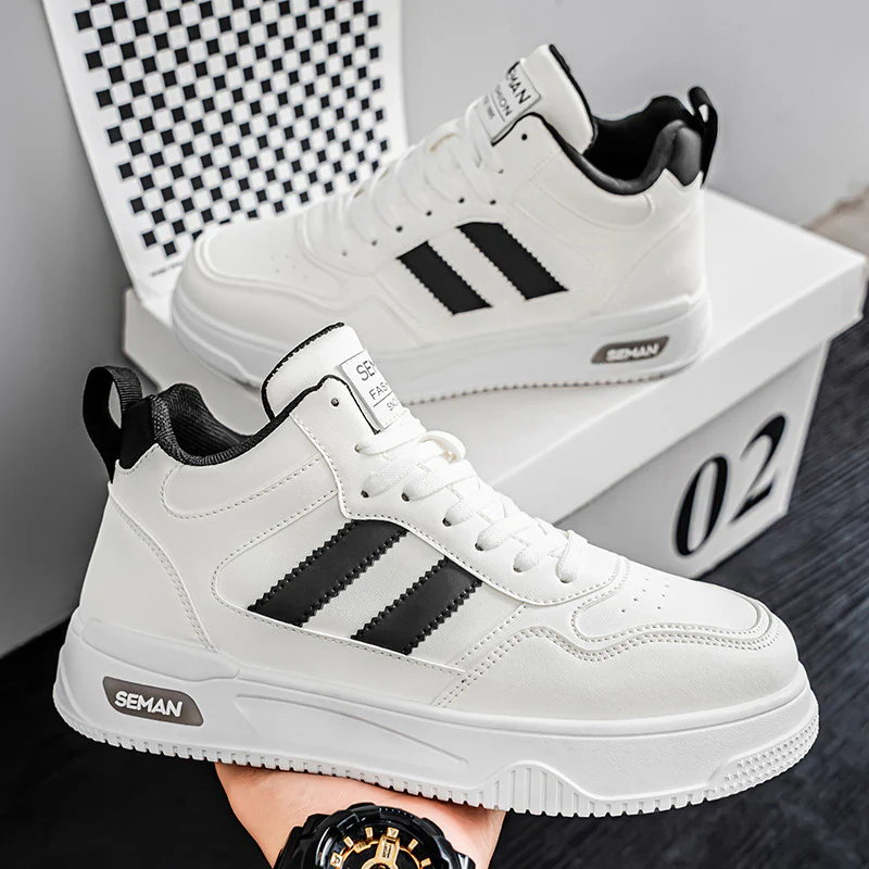 Damen Sportliche High-Top Sneakers mit gepolsterter Sohle und griffigem Profil Heidi Mode - Image 6