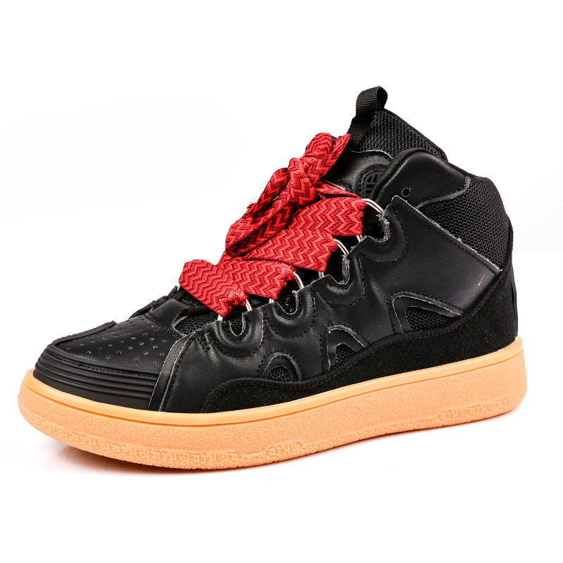 Damen Sportliche High-Top Sneakers mit innovativem Mehrfarbigem Schnürsystem Heidi Mode - Image 8