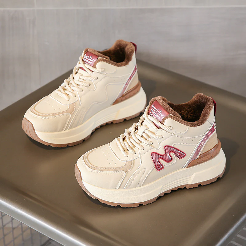 Damen Sportliche High-Top Sneakers mit kuscheligem Innenfutter und rutschfester Profilsohle Heidi Mode - Image 6