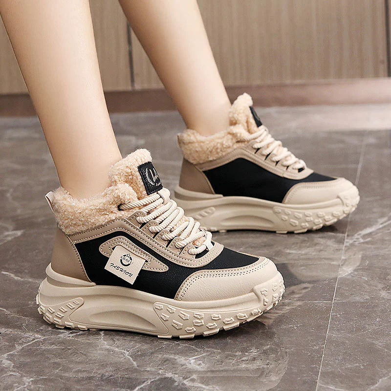 Damen Sportliche High-Top Sneakers mit kuscheligem Innenfutter und rutschfester Sohle Heidi Mode - Image 3