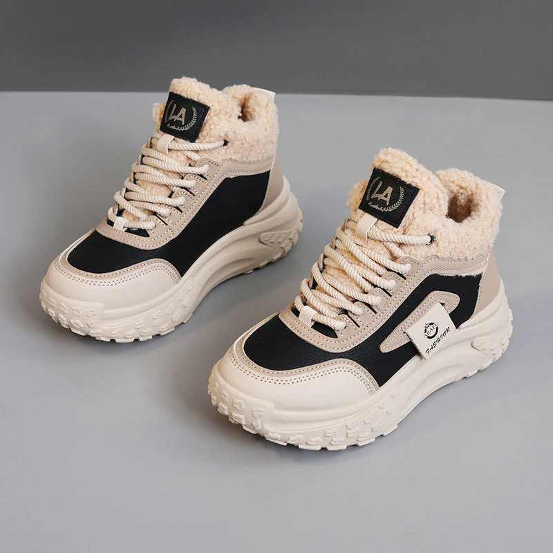 Damen Sportliche High-Top Sneakers mit kuscheligem Innenfutter und rutschfester Sohle Heidi Mode - Image 7