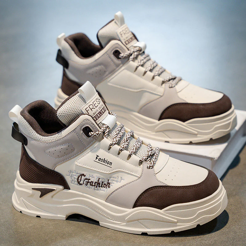 Damen Sportliche High-Top Sneakers mit modernem Design und dämpfender Sohle Heidi Mode