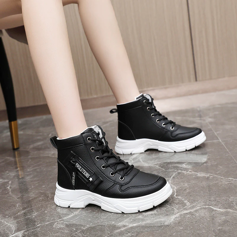 Damen sportliche High-Top Sneakers mit modischem Design und dämpfender Sohle Heidi Mode - Image 3