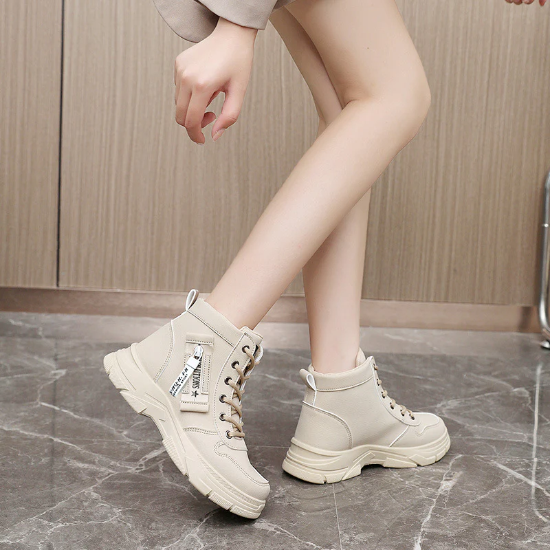 Damen sportliche High-Top Sneakers mit modischem Design und dämpfender Sohle Heidi Mode - Image 4