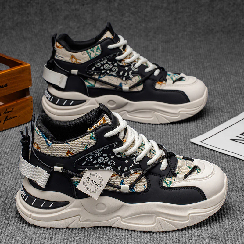 Damen Sportliche High-Top Sneakers mit modischem Ethno-Muster und innovativer Sohlentechnologie Heidi Mode - Image 2