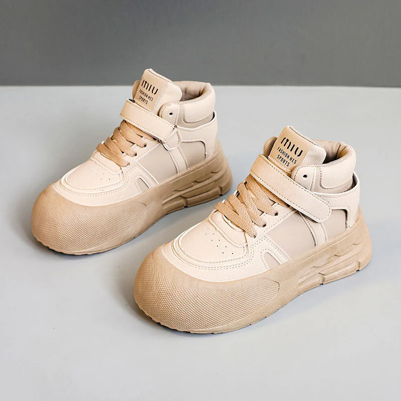 Damen Sportliche High-Top Sneakers mit praktischem Klettverschluss und strapazierfähigem Obermaterial Heidi Mode - Image 8