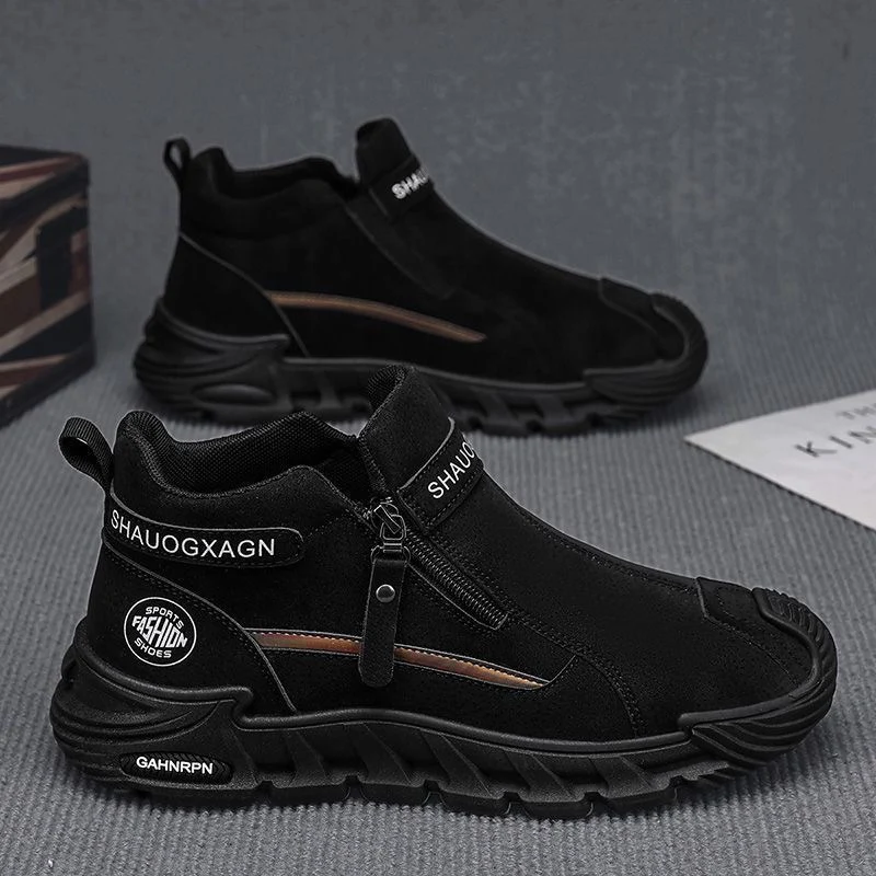 Damen Sportliche High-Top Sneakers mit praktischem Reißverschluss und isolierendem Innenfutter Heidi Mode - Image 3