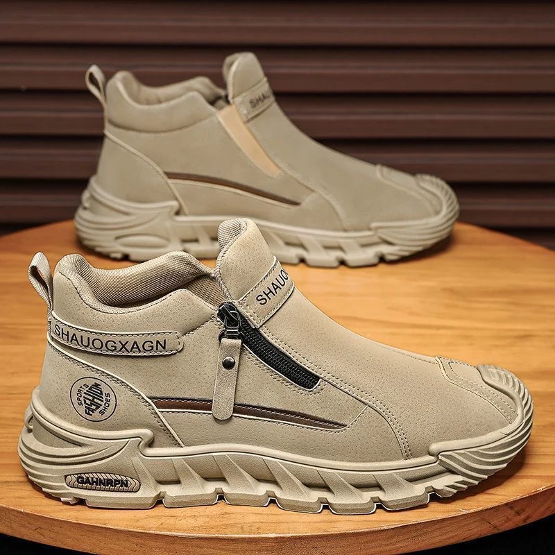 Damen Sportliche High-Top Sneakers mit praktischem Reißverschluss und isolierendem Innenfutter Heidi Mode - Image 4