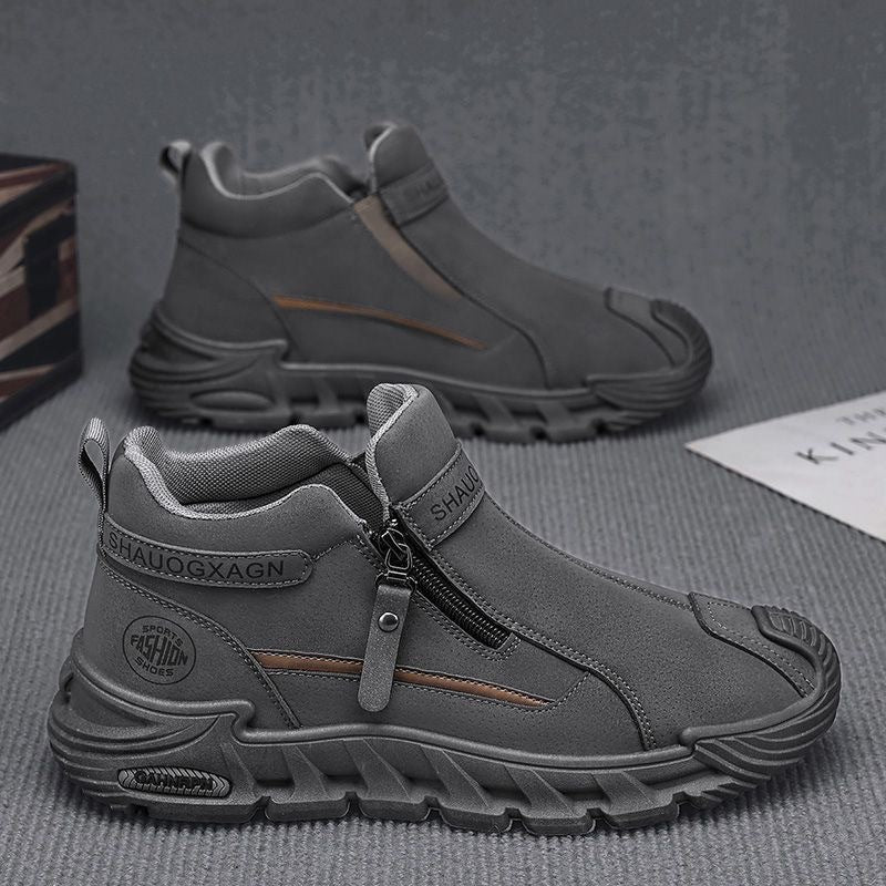 Damen Sportliche High-Top Sneakers mit praktischem Reißverschluss und isolierendem Innenfutter Heidi Mode - Image 6
