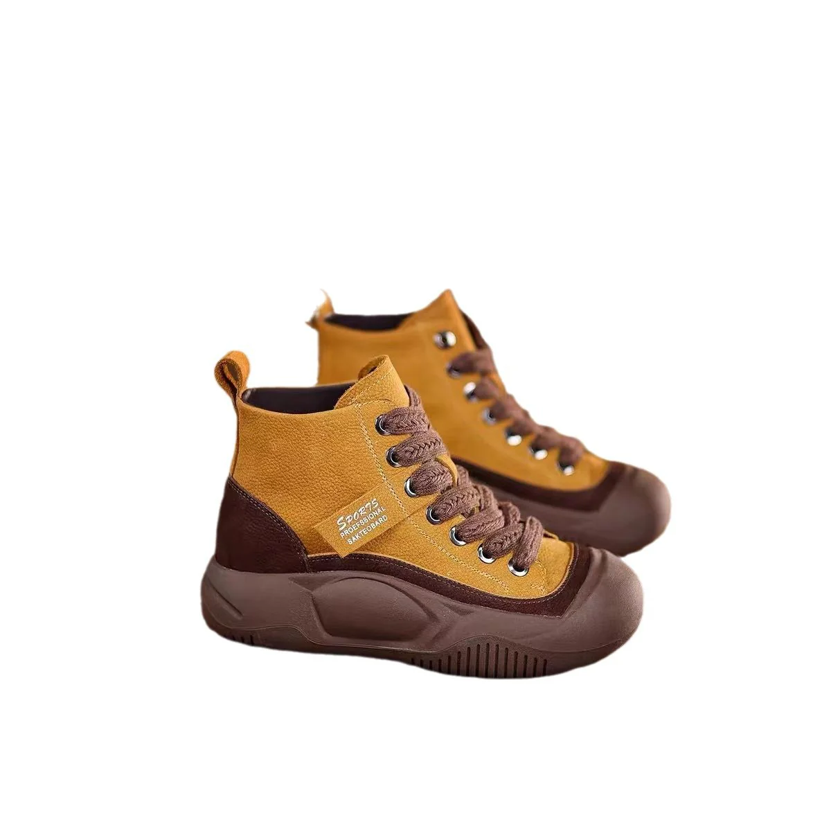 Damen Sportliche High-Top Sneakers mit robustem Obermaterial und rutschfester Sohle Heidi Mode - Image 5