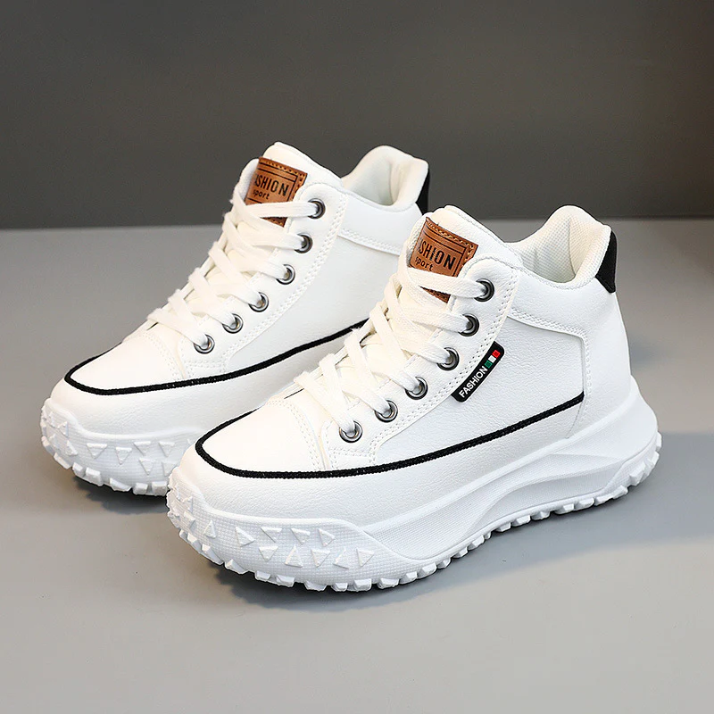 Damen Sportliche High-Top Sneakers mit rutschfester Gummisohle und hohem Tragekomfort Heidi Mode - Image 7