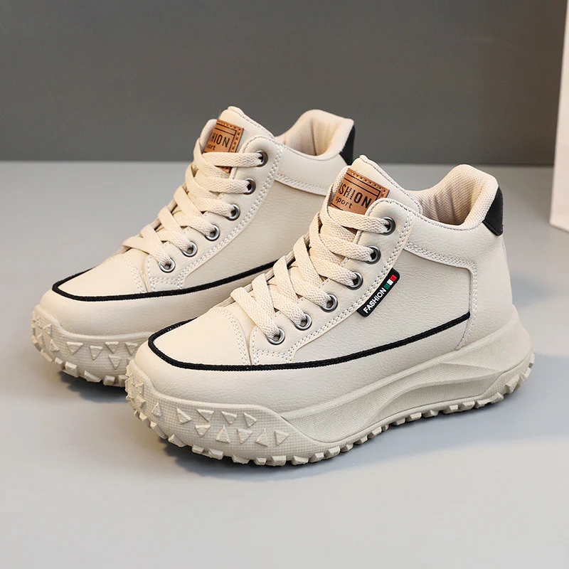 Damen Sportliche High-Top Sneakers mit rutschfester Gummisohle und hohem Tragekomfort Heidi Mode - Image 8