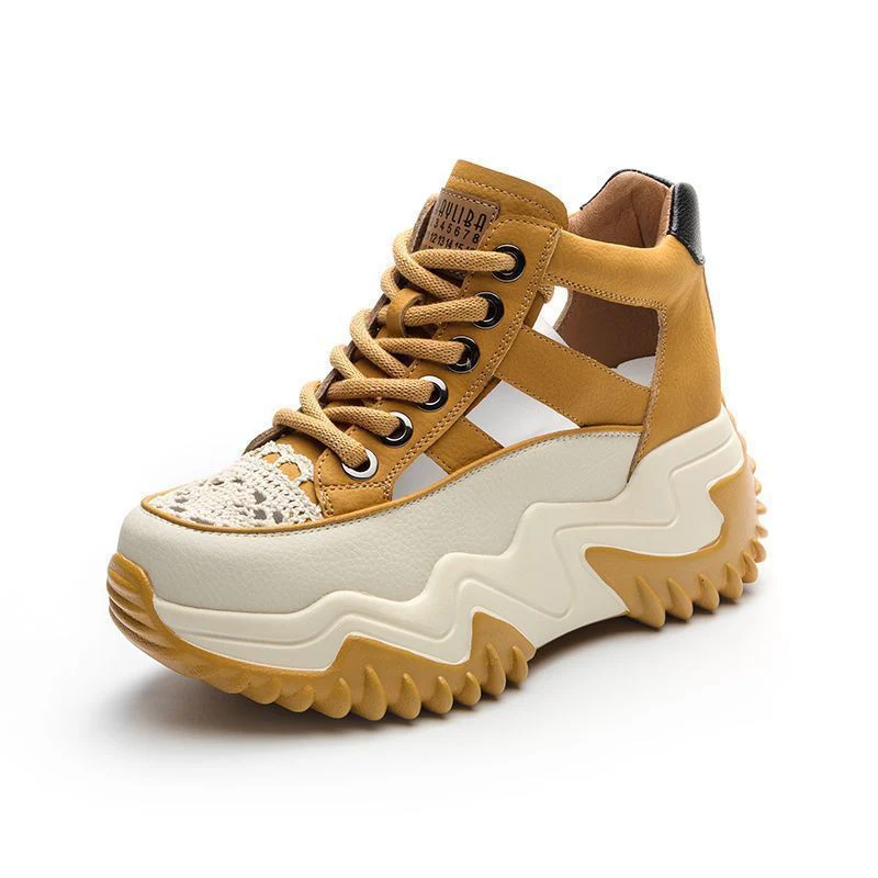 Damen Sportliche High-Top Sneakers mit rutschfester Profilsohle und atmungsaktivem Obermaterial Heidi Mode - Image 5