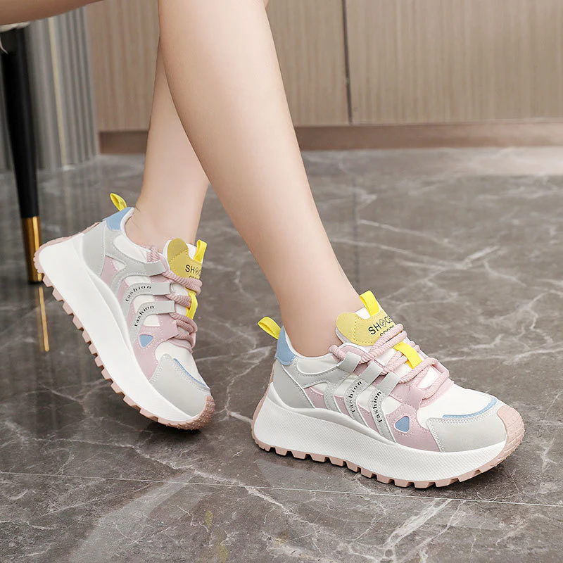 Damen Sportliche High-Top Sneakers mit trendiger Dämpfung und atmungsaktiver Oberflächenstruktur Heidi Mode - Image 4
