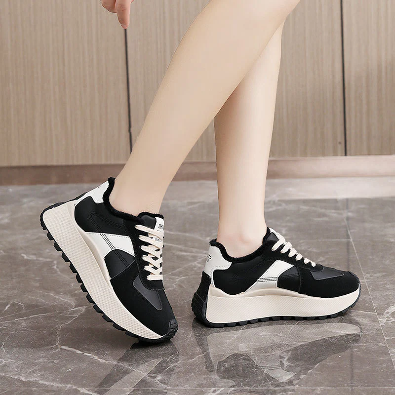 Damen Sportliche High-Top Sneakers mit warmem Fleece-Futter Heidi Mode - Image 3