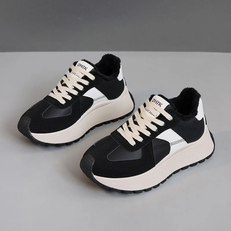Damen Sportliche High-Top Sneakers mit warmem Fleece-Futter Heidi Mode - Image 9