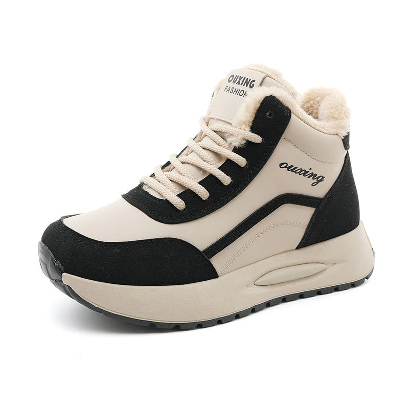 Damen Sportliche High-Top Sneakers mit warmem Fleece-Futter und rutschfester Sohle Heidi Mode - Image 5