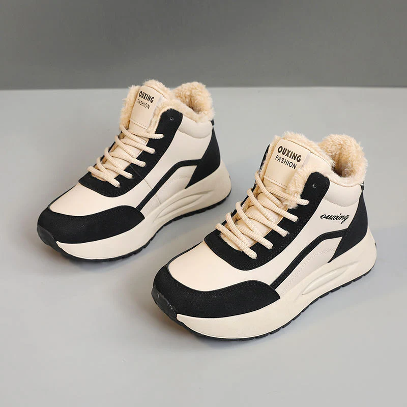 Damen Sportliche High-Top Sneakers mit warmem Fleece-Futter und rutschfester Sohle Heidi Mode - Image 7