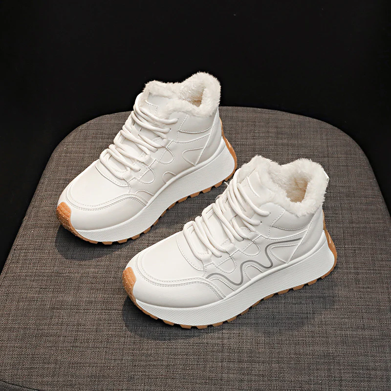 Damen sportliche High-Top Sneakers mit warmem Innenfutter und rutschfester Sohle Heidi Mode - Image 2