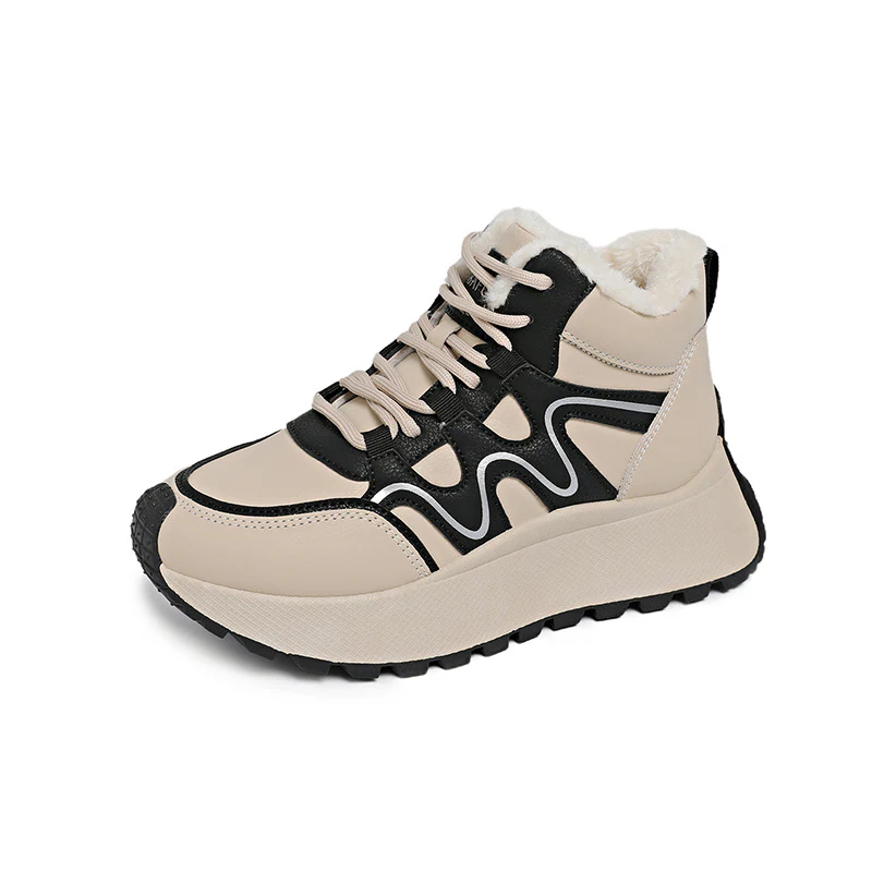 Damen sportliche High-Top Sneakers mit warmem Innenfutter und rutschfester Sohle Heidi Mode - Image 8