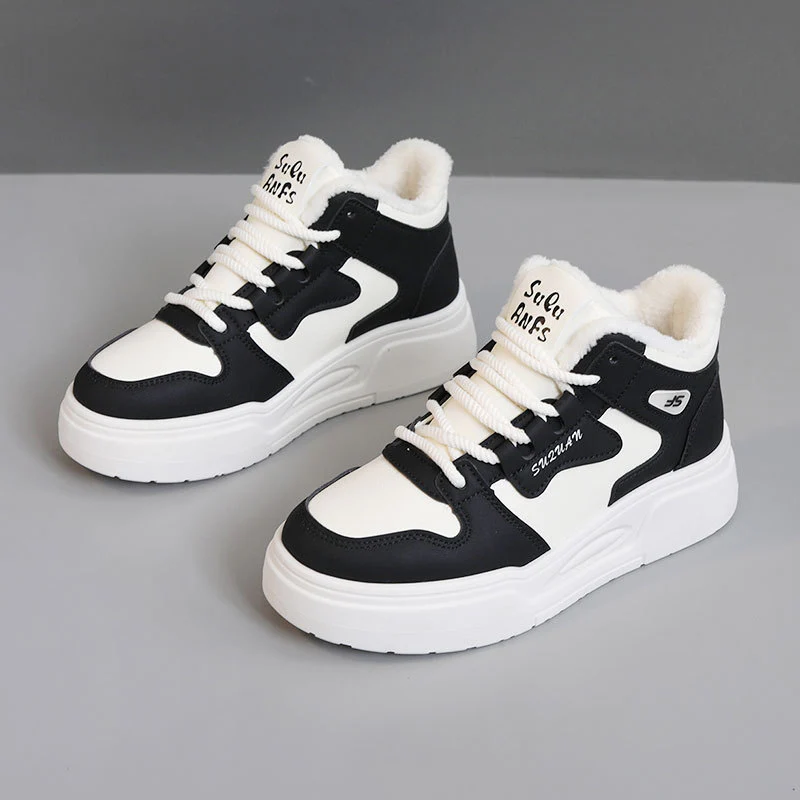 Damen Sportliche High-Top Sneakers mit weichem Fleece-Futter Heidi Mode - Image 6