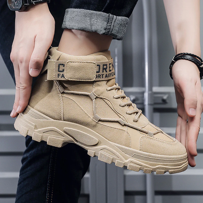Damen Sportliche High-Top Stiefel mit robustem Sohlenprofil Heidi Mode - Image 4