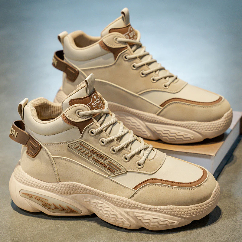 Damen Sportliche hochgeschnittene Sneakers mit verstärkter Dämpfung Heidi Mode