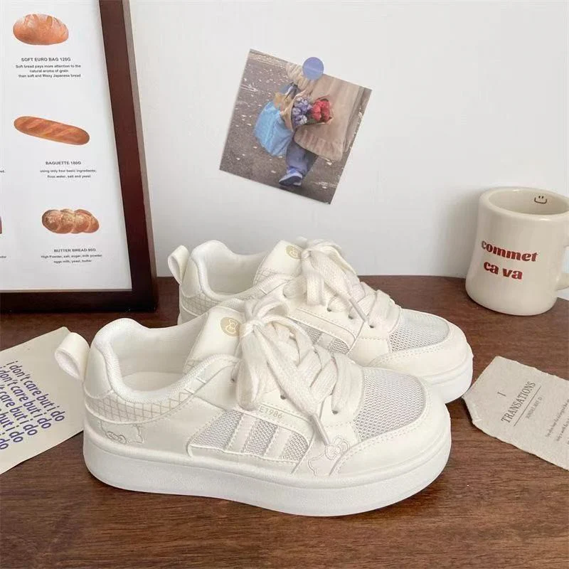 Damen Sportliche Hochsohle Sneakers mit verspieltem Design Heidi Mode - Image 7