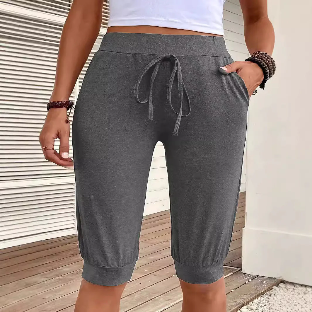 Damen Sportliche Kapuhosen Im Lässigen Design mit Dekorativem Kordelzug Heidi-Mode - Image 4