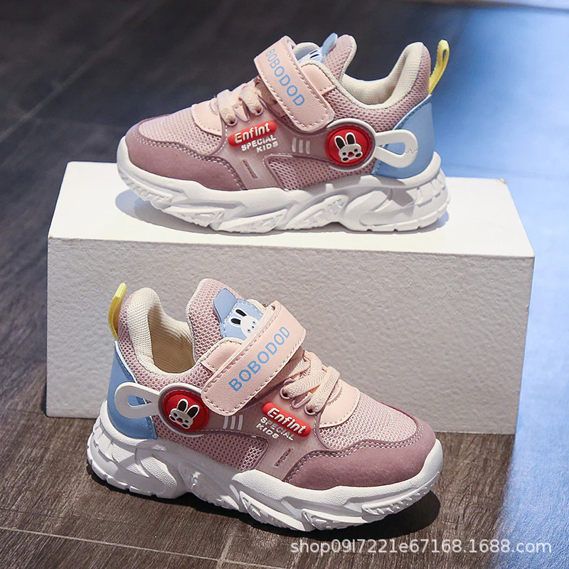 Damen Sportliche Kinder-Sneaker mit verstellbarem Klettverschluss und niedlichem Tiermotiv Heidi Mode - Image 2