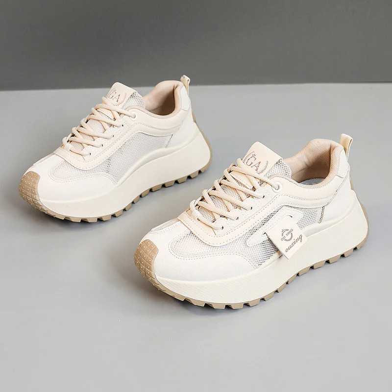 Damen Sportliche Komfort-Sneaker mit atmungsaktivem Mesh-Obermaterial und dämpfender Sohle Heidi Mode - Image 7