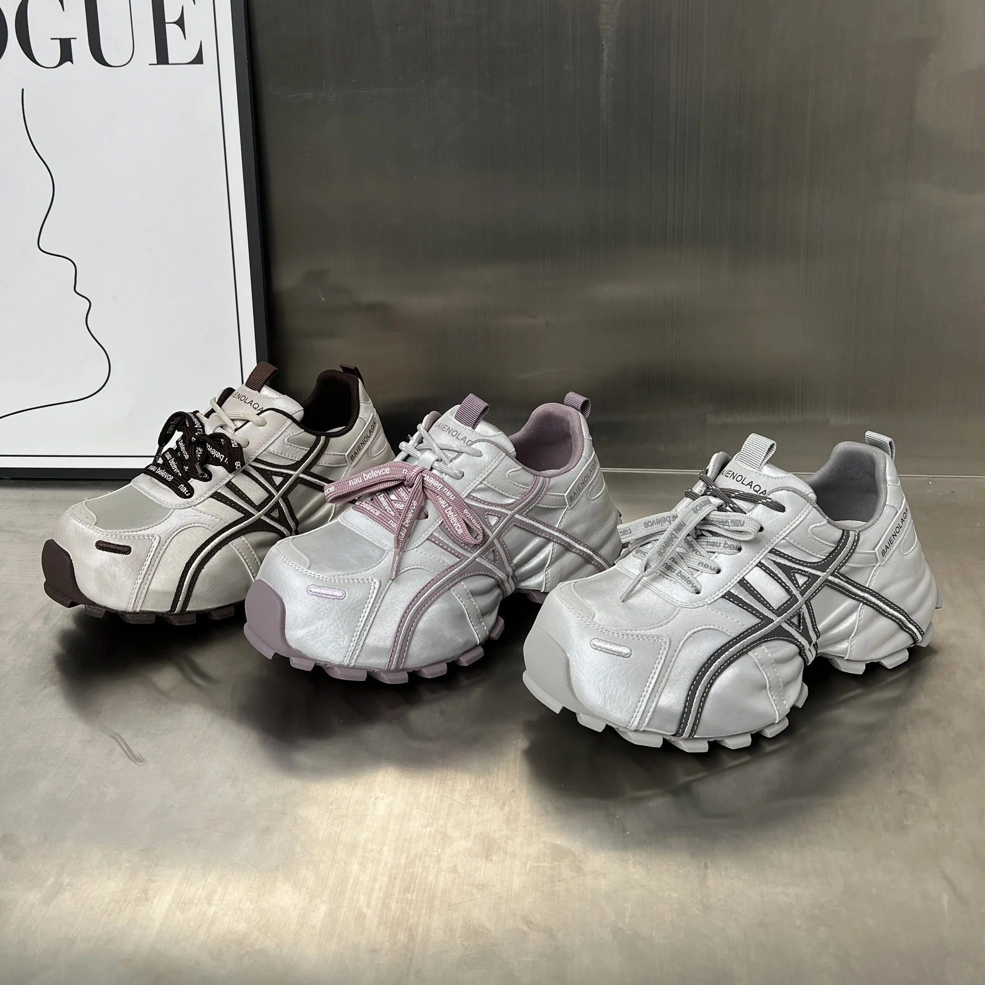 Damen Sportliche Lauf-Schuhe mit robustem Profil und atmungsaktivem Obermaterial Heidi Mode - Image 3