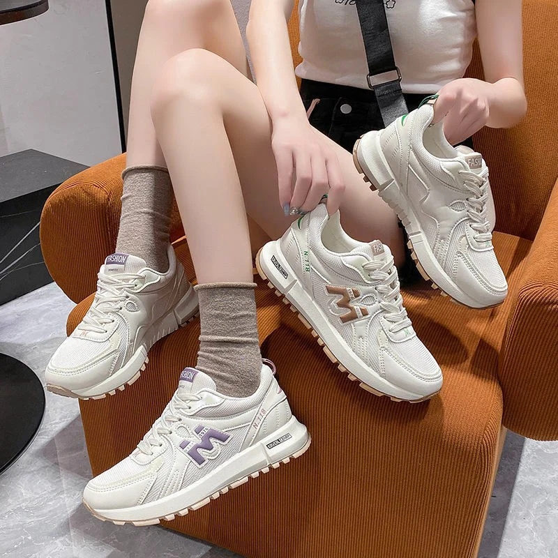 Damen Sportliche Lauf-Sneaker mit atmungsaktivem Mesh-Obermaterial und gepolsterter Sohle Heidi Mode - Image 3