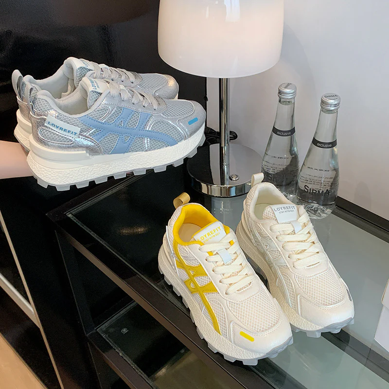 Damen Sportliche Lauf-Sneaker mit atmungsaktivem Mesh-Obermaterial und rutschfester Sohle Heidi Mode - Image 3