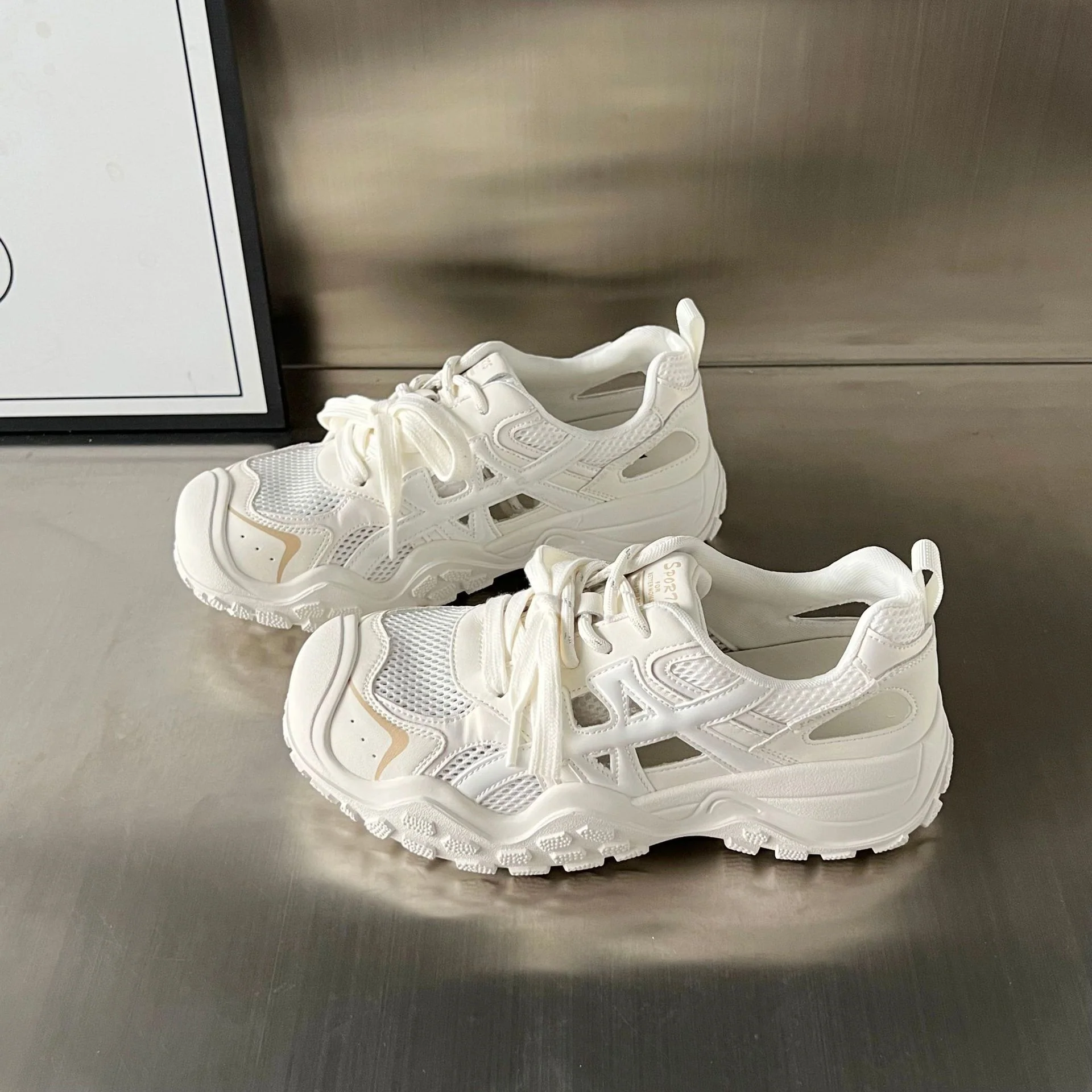 Damen Sportliche Lauf-Sneaker mit atmungsaktivem Mesh-Obermaterial und rutschfester Sohle Heidi Mode - Image 6