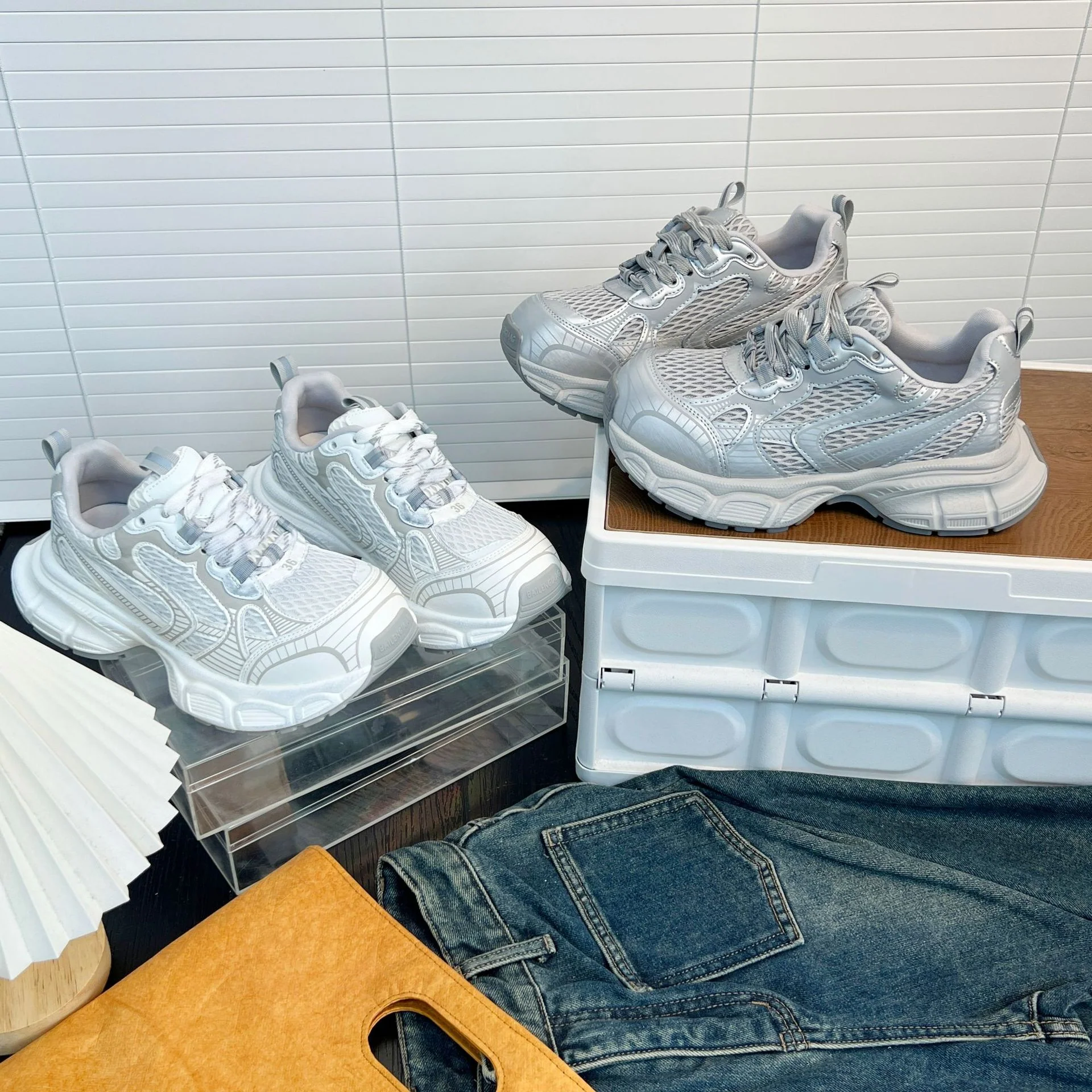 Damen Sportliche Lauf-Sneaker mit atmungsaktivem Obermaterial und gepolsterter Innensohle Heidi Mode - Image 3