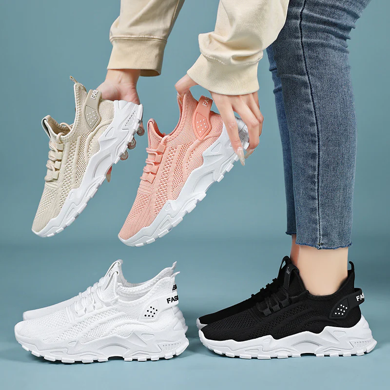 Damen Sportliche Lauf-Sneaker mit atmungsaktivem Strickoberteil Heidi Mode - Image 4