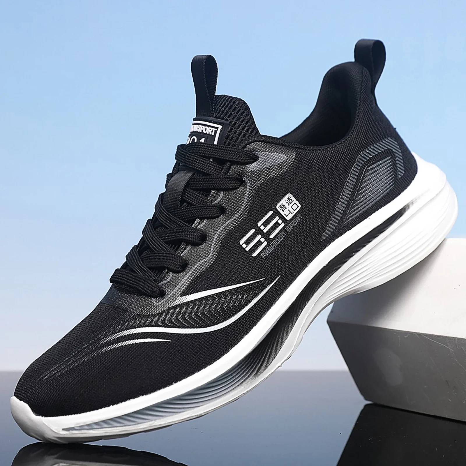 Damen Sportliche Lauf-Sneaker mit atmungsaktiver Mesh-Konstruktion und stoßdämpfendem Fußbett Heidi Mode - Image 2